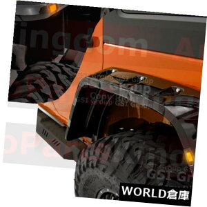 �t�F���_�[ �O���X�u���b�N�t�����g+���A�t�F���_�[�t���A+ 10x LED�T�C�h���[�J�[�t�B�b�g07-17�W�[�v�����O���[ Gloss Black Front+Rear Fender Flares+10x LED Side Maker Fit 07-17 Jeep Wrangler �y���s�A���i�z