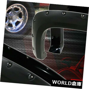 tF_[ |PbgxbgABSTChzC[tF_[tA07-14Vo[h1500gbNubN4X4 Pocket Riveted ABS Side Wheel Fender Flares 07-14 Silverado 1500 Truck Black 4X4