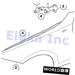 フェンダー BMW純正サイドパネルフェンダーフロント左E90 E90N E91 E91N BMW Genuine Side Panel Fender Front Left E90 E90N E91 E91N