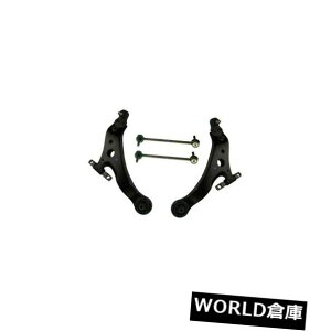 A[o[ g^NTXtgARg[A[XEFCo[Ghp4̐VPCTXyVLbg 4 New Pc Suspension Kit for Toyota Lexus Front Lower Control Arm Sway Bar End