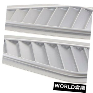 USt[hxgg yAJ[GA[t[xgJo[gt[hCe[NpplXebJ[Vo[ Pair Car Air Flow Vent Cover Trim Hood Intake Cooling Panel Stickers Silver