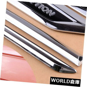 USt[hxgg 4s[XVBSeBOA2017 2018̂߂̊OABSzC̒ʋCẼt[htF_[Jo[g 4pcs Outside ABS Intake Air Vent Hood Fender Cover Trim for VW Tiguan 2017 2018