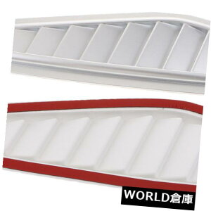 USt[hxgg yAJ[GA[t[xgJo[gt[hCe[NpplXebJ[Vo[ Pair Car Air Flow Vent Cover Trim Hood Intake Cooling Panel Stickers Silver