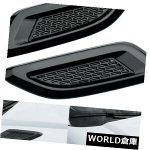 USt[hxgg W[o[EVOQUE 2011-16p2XԃubN_~[t[hxgXbgGA[EBOg 2X Car Black Dummy Hood Vent Slat Air Wing Trim For Range Rover EVOQUE 2011-16 #