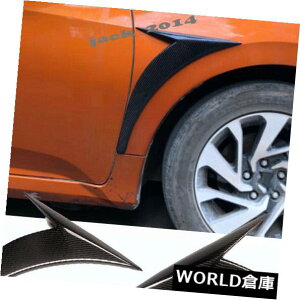 USt[hxgg z_VrbN2016N-2019N̂߂̒Yf@ۂ̋Cõt[h̎̃tF_[Jo[g Carbon fiber Air Vent Hood Intake Fender Cover Trim For Honda Civic 2016-2019