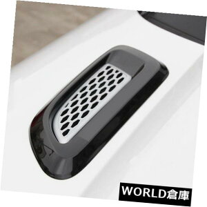 USt[hxgg W[o[Evoque AMSp2XbgubNVo[GAEBOg_~[t[hxg 2Pcs Slat Black Silver Air Wing Trim Dummy Hood Vent for Range Rover Evoque AMS