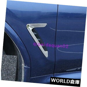 USt[hxgg BMW X3 2018 2019̂߂̃XeX̊O̊C̃t[h̎̃tF_[Jo[g Stainless Exterior Air Vent Hood Intake Fender Cover Trim For BMW X3 2018 2019