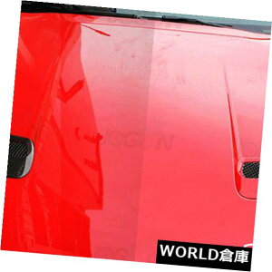 USt[hxgg tH[h}X^O2019{̒Yf@ۂ̂߂̑Ot[h̊C̒Jo[g Front Hood Air Vent Molding Cover Trim For Ford Mustang 2019 Real Carbon Fiber
