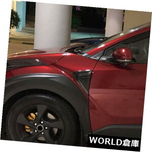 USt[hxgg g^C-HRubNABSTChGAxgt[hfR[VJo[gp2016-2018 2016-2018 for Toyota C-HR Black ABS Side Air Vent Hood Decoration Cover Trim