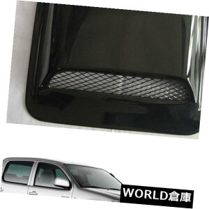 USフードベントトリム フロントボンネットフードスクープベントカバーV1トリムブラックフィットトヨタハイラックスビーゴ2005 10 Front Bonnet Hood Scoop Vent Cover V1 Trim Black Fits Toyota Hilux Vigo 2005 10