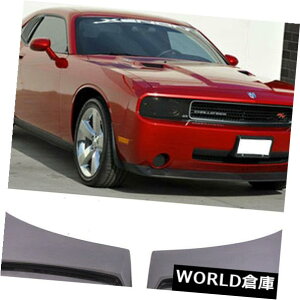 US�t�[�h�x���g�g���� 08-14�_�b�W�`�������W���[2Door�G�A�t���[�T�C�h�t�F���_�[�h�A�X�N�[�v���h���Z�b�g For 08-14 Dodge Challenger 2Door Air Flow Side Fender Door Scoop Unpainted Set �y���s�A���i�z