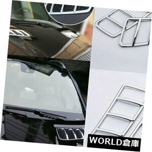 USt[hxgg ZfXxcML W166 GL X166 GLE GLSp2{N[t[hGAxgJo[g 2Pcs Chrome Hood Air Vent Cover Trim For Mercedes-Benz ML W166 GL X166 GLE GLS