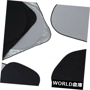 USToCU[ 6{܂肽݋⃁bLˎԂ̑悯oCU[V[hJo[V U U1 6Pcs Folding Silvering Reflective Car Window Sun Shade Visor Shield Cover V U U1