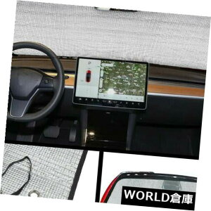 USToCU[ eXf3̂߂̖hMu̕hKX̓悯̓悯̃oCU[̑Jo[ Heat Shield Windshield Sunshade Sun Visor Window Cover Silver For Tesla Model 3