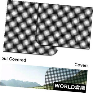 USToCU[ 2×Ԃ̓悯XebJ[UVی쎩TChEBhEbVtBhlbg 2x Car Sun shade Sticker UV Protection Auto Side Window Mesh Film Windshield Net