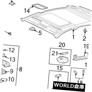 US�T���o�C�U�[ �V�����{����OEM OEM���̉^�]��T�C�h�T���o�C�U�[2004-11�t�H�[�J�X��8S4Z5404105AA NEW GENUINE FORD OEM LH LEFT DRIVER SIDE SUN VISOR 2004-11 FOCUS #8S4Z5404105AA �y���s�A���i�z