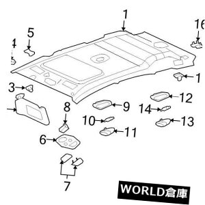 USToCU[ uhViGM OEM SUN VISOR25954547 BRAND NEW GENUINE GM OEM SUN VISOR #25954547