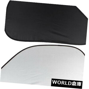 USToCU[ 20Xi2{̎Ԃ̃TChEBhE̓悯̍FO 5 W 5j 20X(2pcs Auto Car Side Window Sunshade Black Silver Color O5W5)
