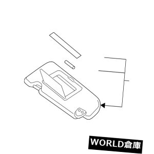 USToCU[ OEMV15-18{̓YGT-RqSdubNToCU[VF[h96400-KB53B OEM NEW 15-18 Genuine Nissan GT-R Passenger Sd Black Sun Visor Shade 96400-KB53B