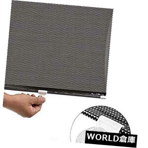 USToCU[ Ԃ̑49 x 18.9C`[Abv˃Jo[AwTNVJbv Car Window 49 x 18.9inches Roll Up Reflective Cover Sun Shade w Suction Cups