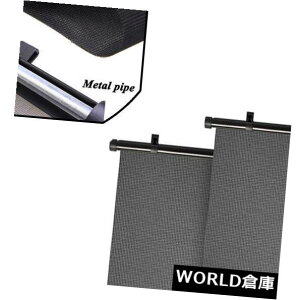USToCU[ 2{15x18 "i[Ԃ̃EBhEVF[h[[ی쎇OՒf 2Pcs 15x18" Retractable Car Window Shade Roller Protection UV Ray Blocker