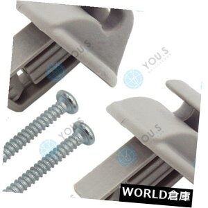 USToCU[ m[KangooiKC0 / 1_jp2̂Ȃ̃ToCU[Nbv+lWCgO[ 2 Pcs YOU.S Sun Visor Clip + Screws Light Grey for Renault Kangoo (KC0 / 1_)