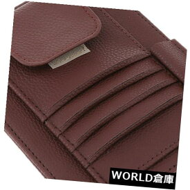 USサンバイザー ペレPU車の日曜日のバイザーのTidy Occhialiの唯一のホールダーカード貯蔵管理人 Sun Visor Tidy Occhiali da sole Holder Card Storage Custodia in pelle PU Car