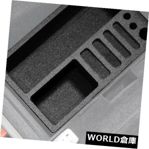 R\[{bNX LfbNGXJ[h2015-19Z^[R\[ubNhI[KiCU[CT[gɃtBbg Fits Cadillac Escalade 2015-19 Center Console Black Waterproof Organizer Insert
