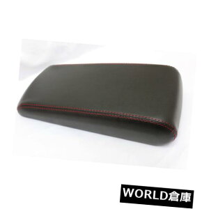 R\[{bNX 08-10NCX[300̂߂̐ԂXeb`Z^[R\[̂ӂ̃A[XgJo[{v Red Stitch Center Console Lid Armrest Cover Real Leather For 08-10 Chrysler 300