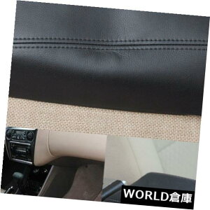�R���\�[���{�b�N�X �u���b�N���U�[�t�����g�R���\�[�����b�h�A�[�����X�g�J�o�[Honda Accord 1998-01 2002�p Black Leather Front Console Lid Armrest Cover fit for Honda Accord 1998-01 2002 �y���s�A���i�z