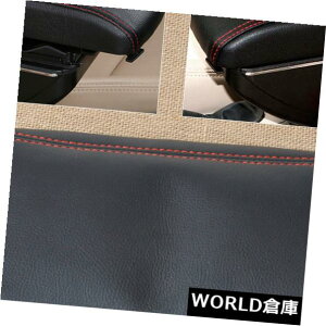 R\[{bNX vԃXeb`R\[WA[XgJo[tBbg2003-2007z_AR[h Black Leather Red Stitching Console Lid Armrest Cover fit 2003-2007 Honda Accord