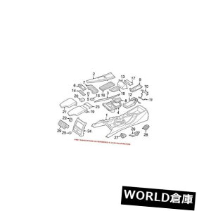 R\[{bNX BMWR\[gplpA51169235494 For BMW Genuine Console Trim Panel Rear 51169235494