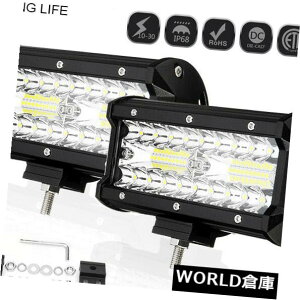 LEDCgo[ 7C`40 LEDƃCgo[^X|bgIt[hԃgbN{[g^] 7 Inch 40 LED Work Light Bar Flood Spot Offroad Car Truck Boat Driving Fog