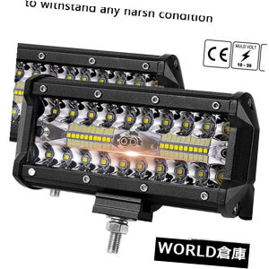 LEDCgo[ 1s[X7C`400bgledƃCgo[^X|bgr[It[h4bgsuvhCrOtHOW[ 1PC 7inch 400W LED Work Light Bar Flood Spot Beam Offroad 4WD SUV Driving Fog JO