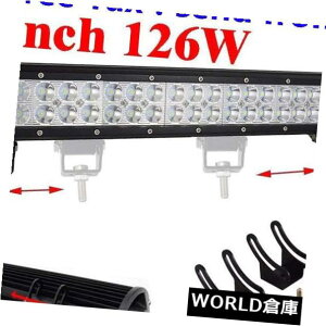 LEDCgo[ 20C`126W̃N[̓It[h4WDgbN̉^]^]郉Cgo[̍^̓_̎d𓱂܂ 20INCH 126W CREE Led Light Bar Flood Spot Work Driving Offroad 4WD Truck Atv UtE