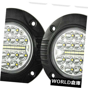 LEDCgo[ yA5C`N[LEDƃCgo[tbV}EgR{EhIt[h{[ggbN Pair 5inch CREE LED Work Light Bar Flush Mount Combo Round Offroad Boat Truck