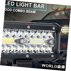 LEDCgo[ 7 "C`400WLED̎d̃Cgo[̎ÕIt[hSUV̉^]ṽR{̃r[ 7" Inch 400W Car LED Work Light Bar Tri-Row Offroad SUV Driving Lamps Combo Beam