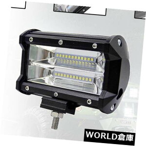 LEDCgo[ 5 "SUVW[vATVgbNIt[hp72W LED[NCgo[tbhr[hCrOv 5" 72W LED Work Light Bar Flood Beam Driving Lamp For SUV Jeep ATV Truck Offroad