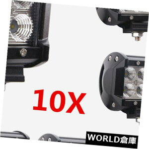 LEDCgo[ 10{L[u|bh4 "18WN[LEDƃCgo[^pIt[hW[vSUV 4WD{[g 10X Cube Pods 4" 18W CREE LED Work Light Bar FLOOD For Offroad Jeep SUV 4WD Boat