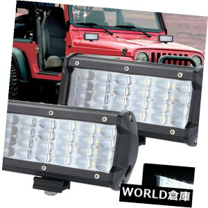LEDCgo[ 2×7 "72bgLED[NCgo[^X|bgR{It[hgbNSUV쓮vo[ 2X 7" 72W LED Work Light Bar Flood Spot Combo Offroad Truck SUV Driving Lamp Bar