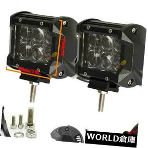 LEDCgo[ 2{4 "30W LED[NCgo[tbhr[It[hSUVfA[vWFN^[Y 2pcs 4" 30W LED Work Light Bar Flood Beam Offroad SUV Dual Row Projector Lens