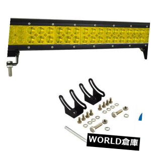 LEDCgo[ 20C`LEDCgo[fAIt[hSUV 4WD{[gATVR{CG[tHOv 20 Inch Led Light Bar Dual Row Off-Road SUV 4WD Boat ATV Combo Yellow Fog Lamp