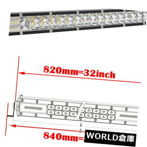 LEDCgo[ 32 "C`300W LED̎d̃Cgo[̓_̍^̃It[hgbNSUV ATVVS 30" 34 " 32" INCH 300W LED Work LIGHT BAR Spot Flood Offroad Truck SUV ATV CAR VS 30" 34"