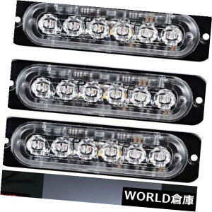 LEDCgo[ 4×6 LEDԃgbNً}r[RxnU[htbVXg{Cgo[bh18W 4X6 LED Car Truck Emergency Beacon Warning Hazard Flash Strobe Light Bar Red 18W
