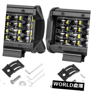 LEDCgo[ 2s[X72bgip68 ledƃCgo[^X|bgIt[hgbN^]suv{[g 2Pcs 72W IP68 LED Work Light Bar Flood Spot Offroad Truck Fog Driving SUV Boat