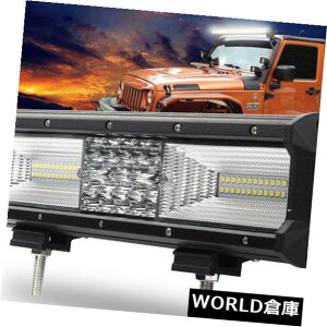LEDCgo[ 12C`840W̃NH[hLEDƃCgo[X|bg^R{It[hgbN4WDV 12in 840W Quard Row LED Work Light Bar Spot Flood Combo OffroadTruck 4WD New