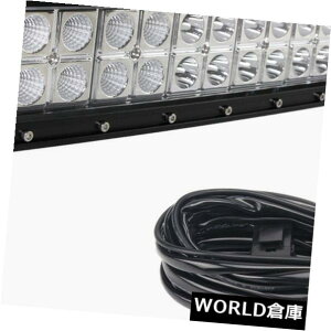 LEDCgo[ 52C`300bgJ[uLED[NCgo[X|bgtbhR{hCrOATVIt[h+z 52"IN 300W Curved LED Work Light Bar Spot Flood Combo Driving ATV Offroad+Wiring