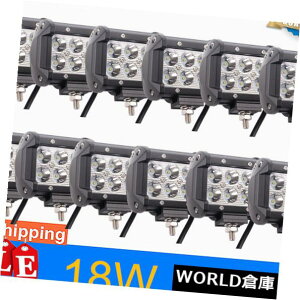LEDCgo[ 12X 4 "18WN[LED[NCgo[X|bgr[쓮4WDgbNSUVo[X|bh 12X 4" 18W CREE LED Work Light Bar Spot Beam Driving 4WD Truck SUV Reverse Pods