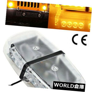 LEDCgo[ Ԃ̉̏̂͂F24 LED̓_ł̌x̊댯W̃Xg{Cgv Car Roof Top Amber 24 LED Flashing Warning Hazard Beacon Strobe Light Lamp Bar