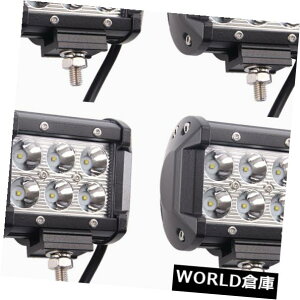 LEDCgo[ 8s[X4C`18bgN[ledƃCgo[^]X|bgvsuv 4bgW[vgbN|bh 8pcs 4inch 18W CREE LED Work Light Bar Driving Spot Lamp SUV 4WD Jeep Truck Pods